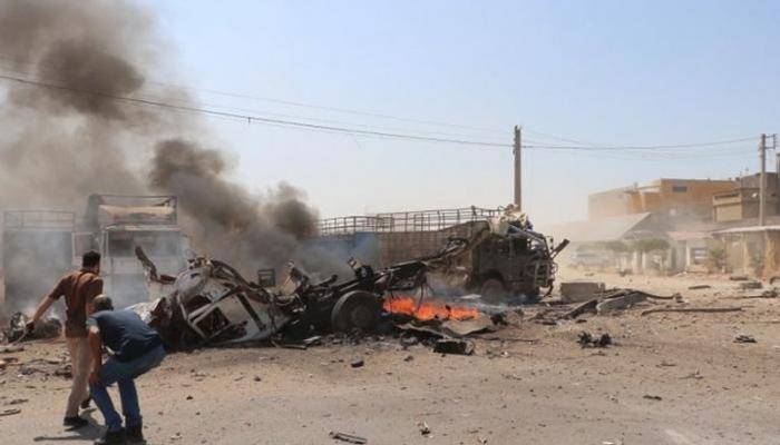 انفجار يستهدف حافلة عسكرية موالية لتركيا شمالي حلب