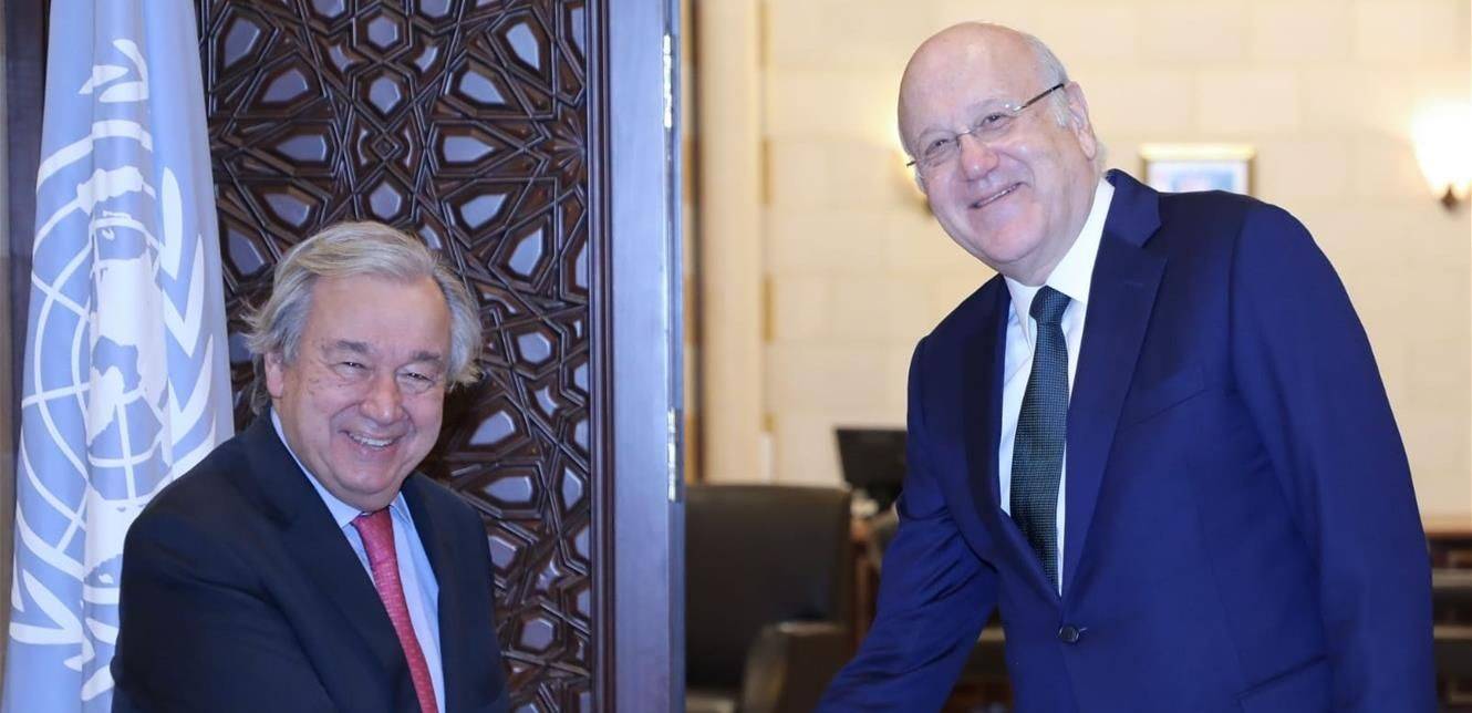 ميقاتي لـ غوتيرش... ملتزمون النأي بالنفس
