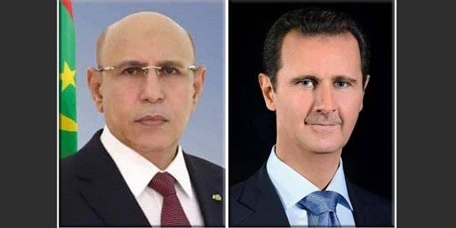 رسالة من الرئيس الأسد للرئيس الموريتاني لنظيره الموريتاني...هذا فحواها