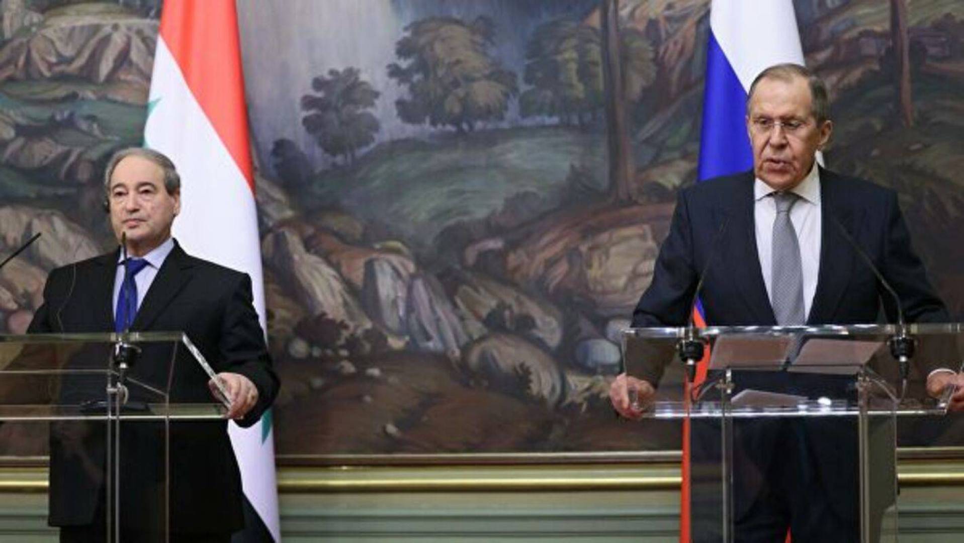 ماذا قال لافروف امام نظيره السوري عن الضربات الإسرائيلية على دمشق