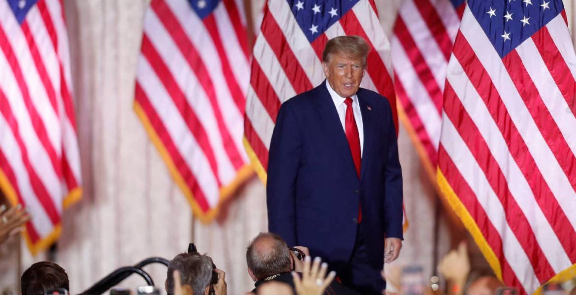 ترامب يعلن ترشحه لانتخابات الرئاسة الأمريكية 2024.. وجه انتقادات لبايدن وتوعد بمنع عودته إلى البيت الأبيض