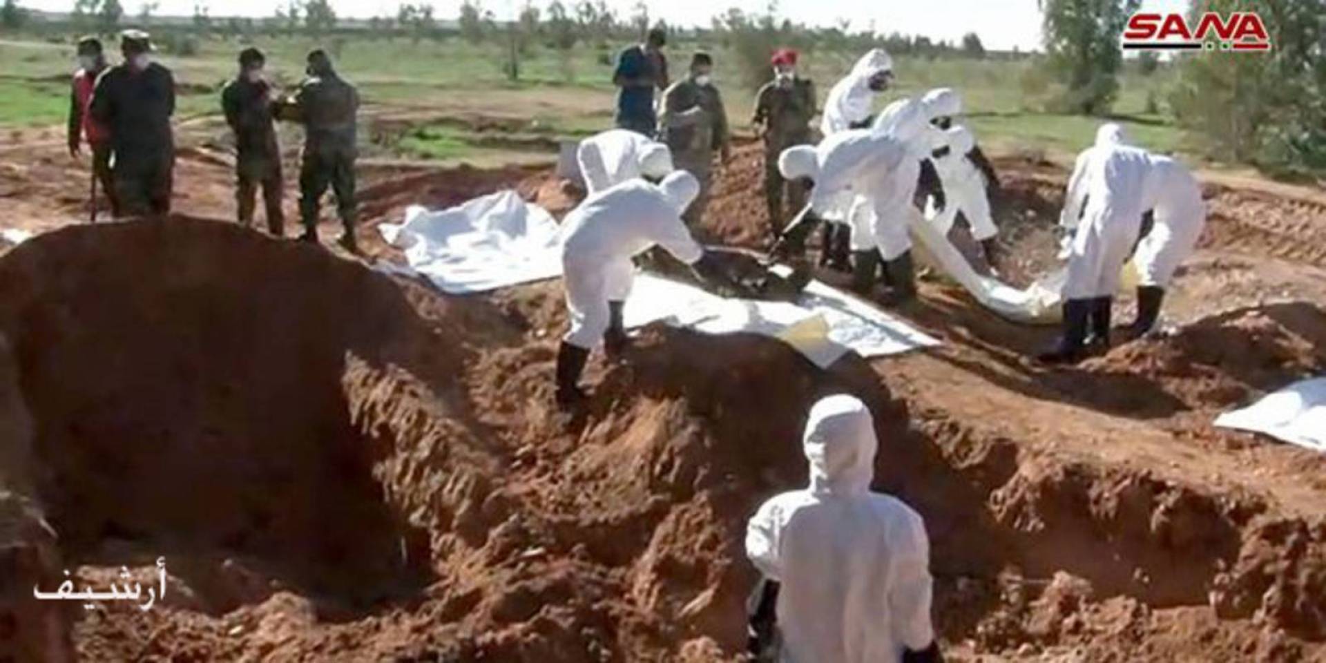 العثور على مقبرة جماعية في مدينة تدمر السورية