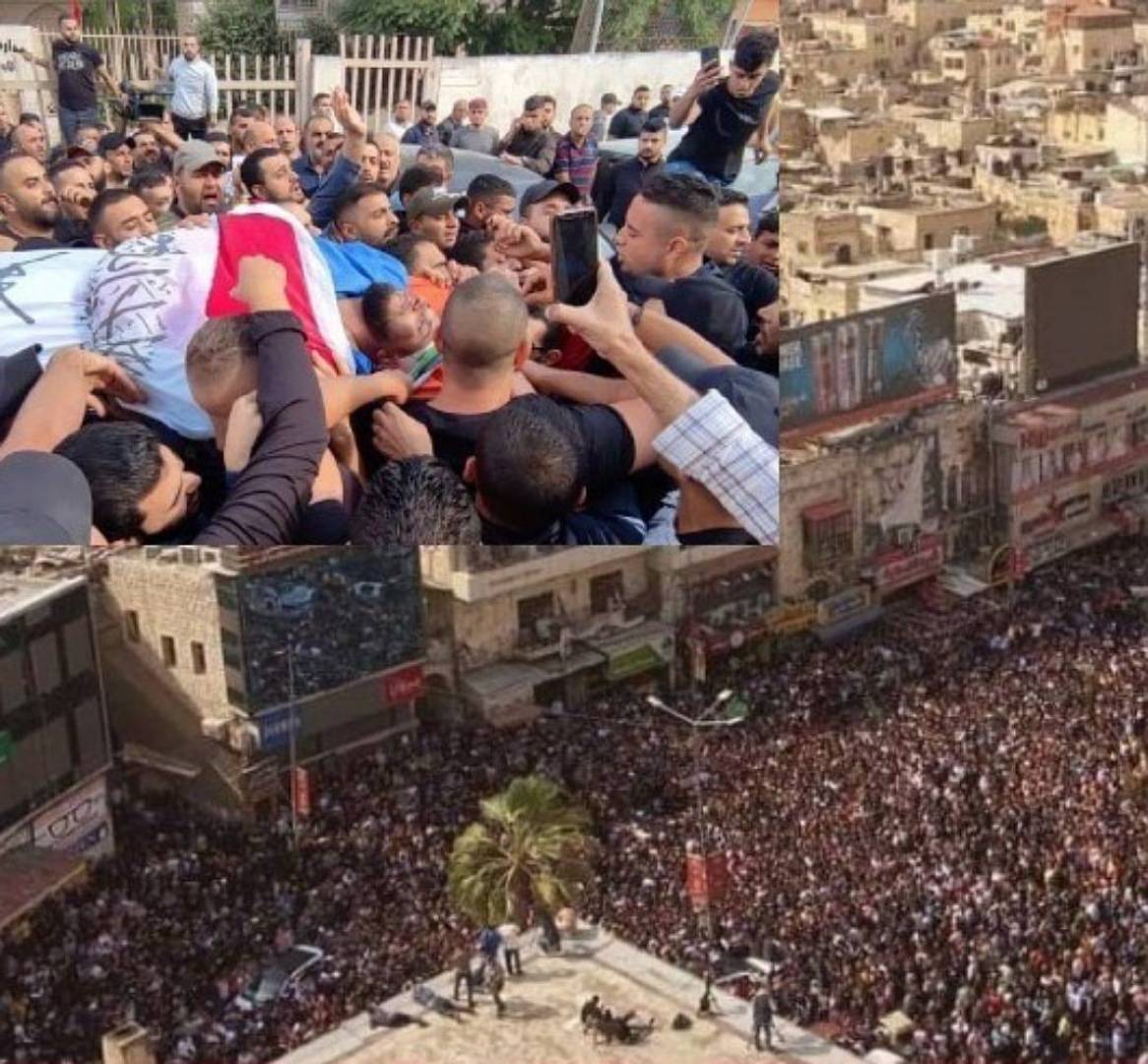 بمشاركة الآلاف...نابلس تودع شهداءها
