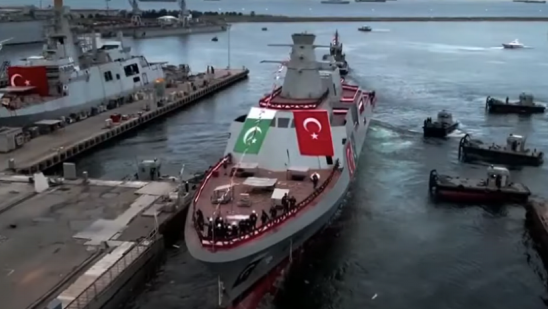 بالفيديو تركيا تطور سفينة عسكرية جديدة لصالح سلاح البحرية الباكستاني