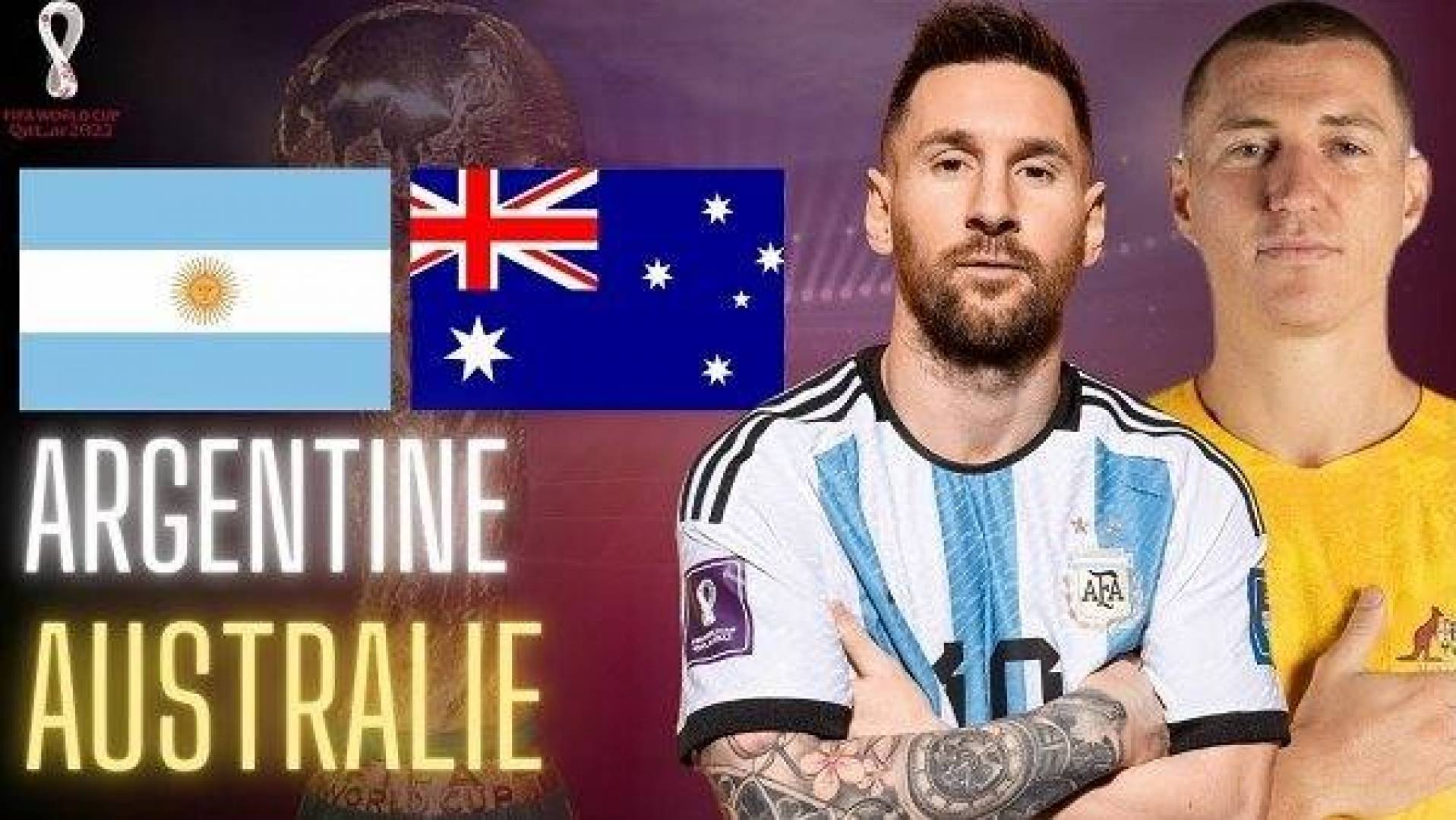 القنوات الناقلة لمباراة الأرجنتين ضد أستراليا في ثمن نهائي كأس العالم 2022 وموعدها