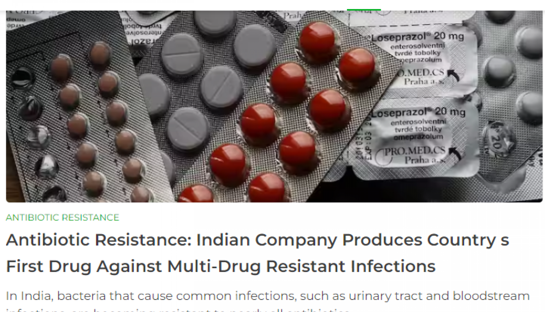 شركة هندية تنتج أول دواء لعلاج البكتيريا المقاومة للمضادات الحيوية