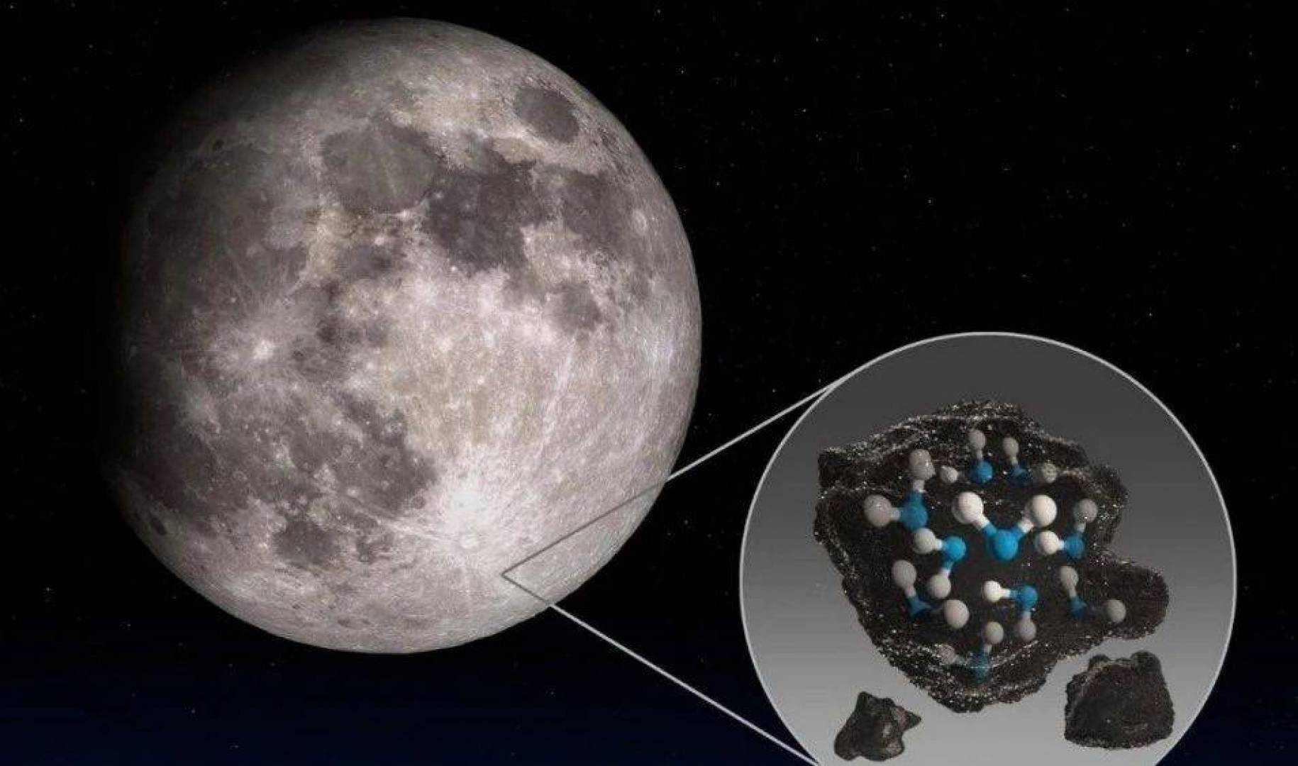 اكتشاف مصدر متجدد للمياه في حبات زجاجية لامعة على سطح القمر