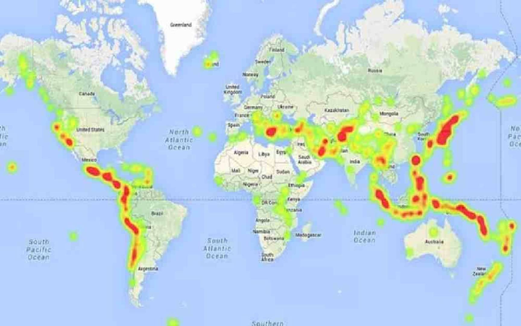 تعرف على أكثر مناطق العالم التي يزداد فيها الخطر الزلزالي
