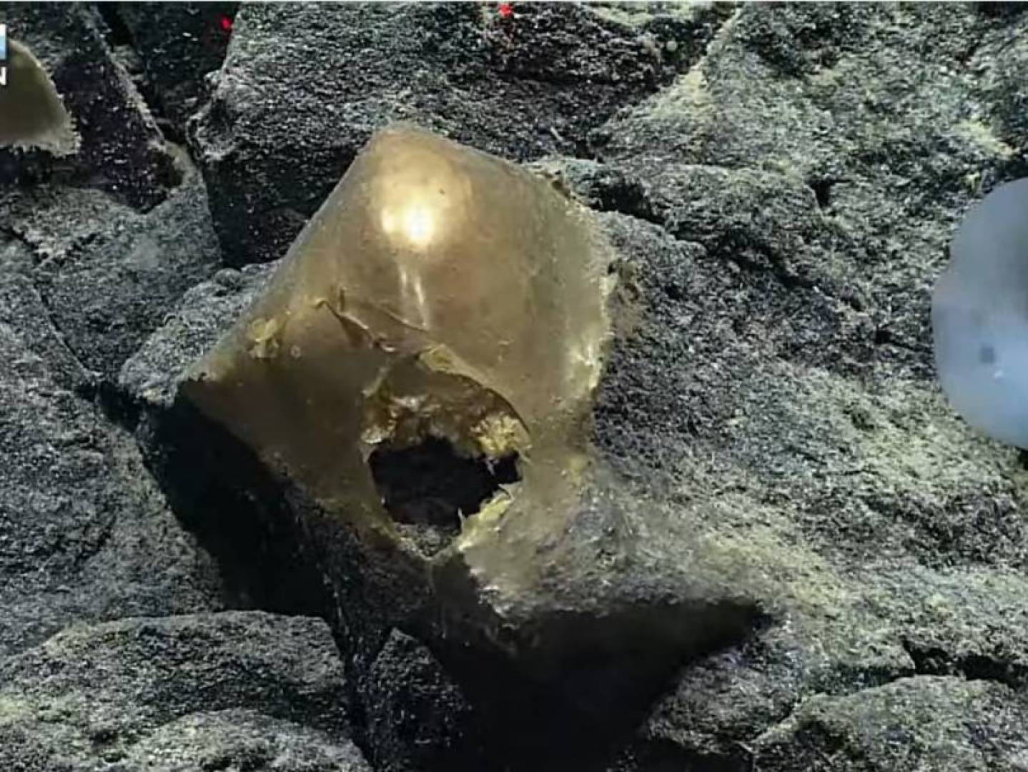 اكتشاف جسم غامِض يشبه الجرم السماوي في قاع المحيط الهادي
