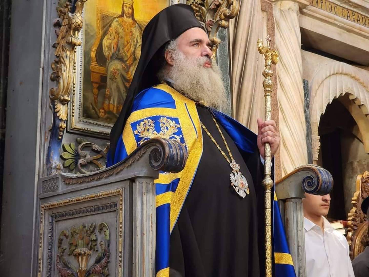 رسالة سيادة المطران عطاالله حنا رئيس أساقفة سبسطية للروم الأرثوذكس في فلسطين المحتلة, الفلسطيني الذي صمد كل هذه السنين، منذ وعد بلفور، ومنذ النكبة، وحتى اليوم، لن يرفع الراية البيضاء إطلاقاً .