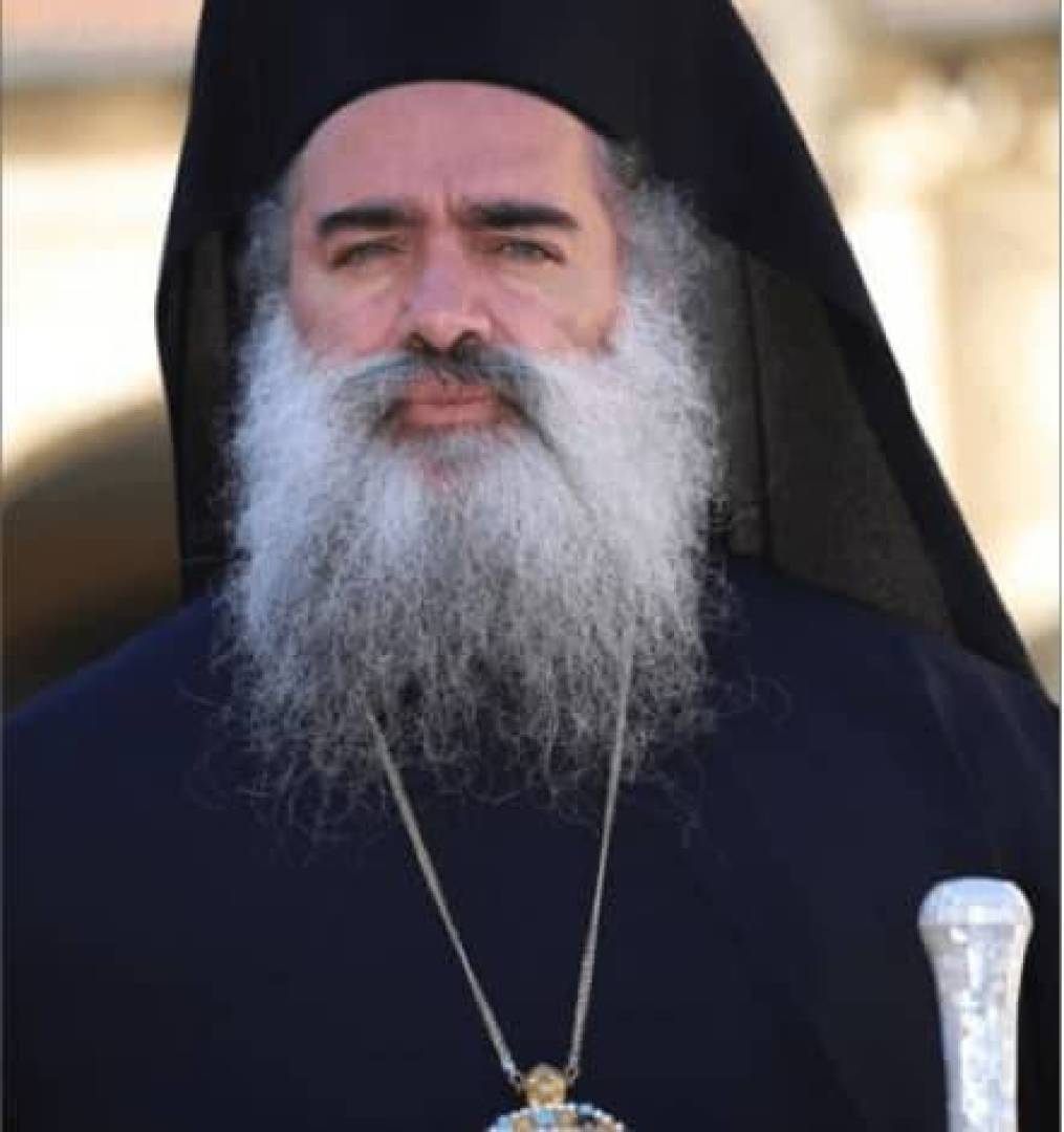 رسالة سيادة المطران عطاالله حنا رئيس أساقفة سبسطية للروم الأرثوذكس في فلسطين المحتلة, 