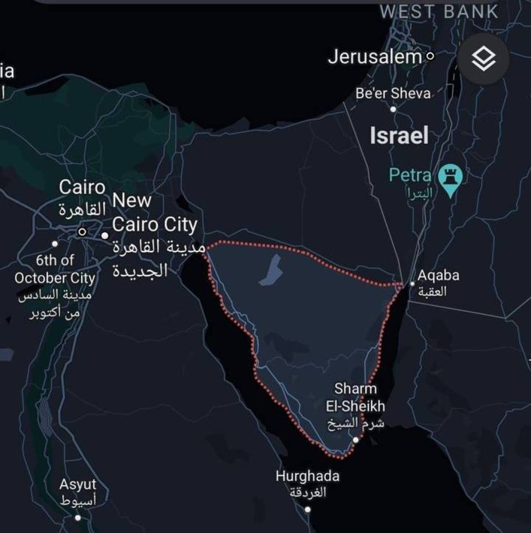 محرك البحث غوغل يحذف اسم سيناء من خرائطه وغضب كبير في مصر