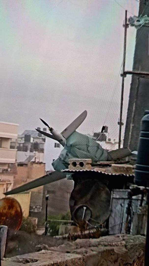 سقوط مسيّرة تابعة للجيش الإسرائيلي على منزل في حي الزيتون في غزة