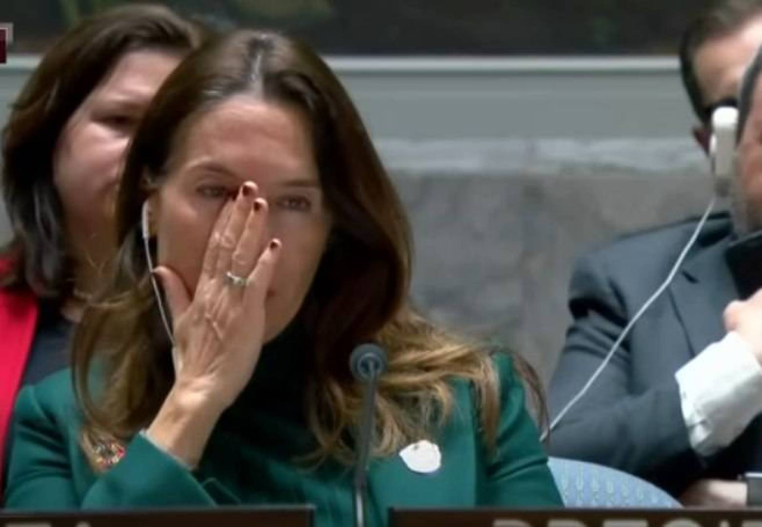 رئيسة مجلس الأمن الدولي تبكي تأثرا خلال كلمة مندوب فلسطين