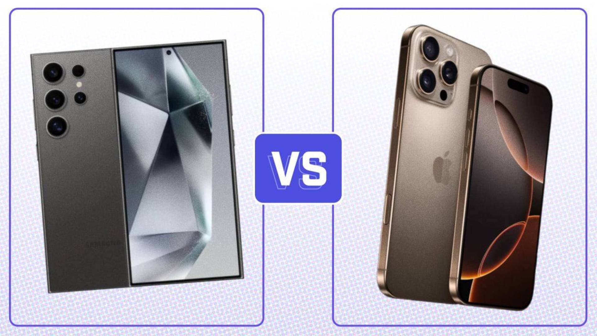 الفرق بين iPhone 16 Pro Max vs. Samsung Galaxy S24 Ultra