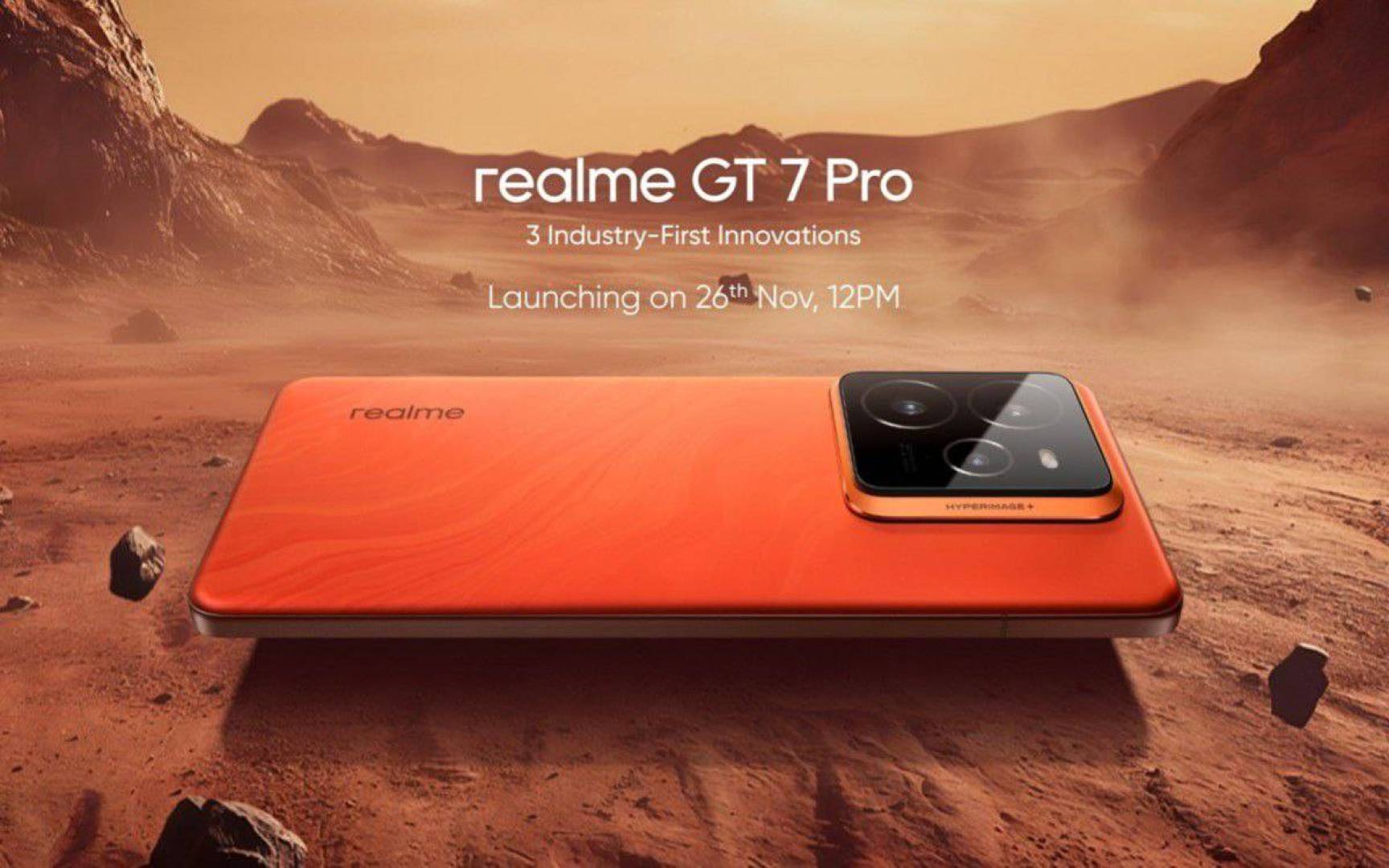 إطلاق Realme GT7 Pro عالميا..  أول هاتف بمعالج Snapdragon 8 Elite وبطارية 6500 مللي أمبير