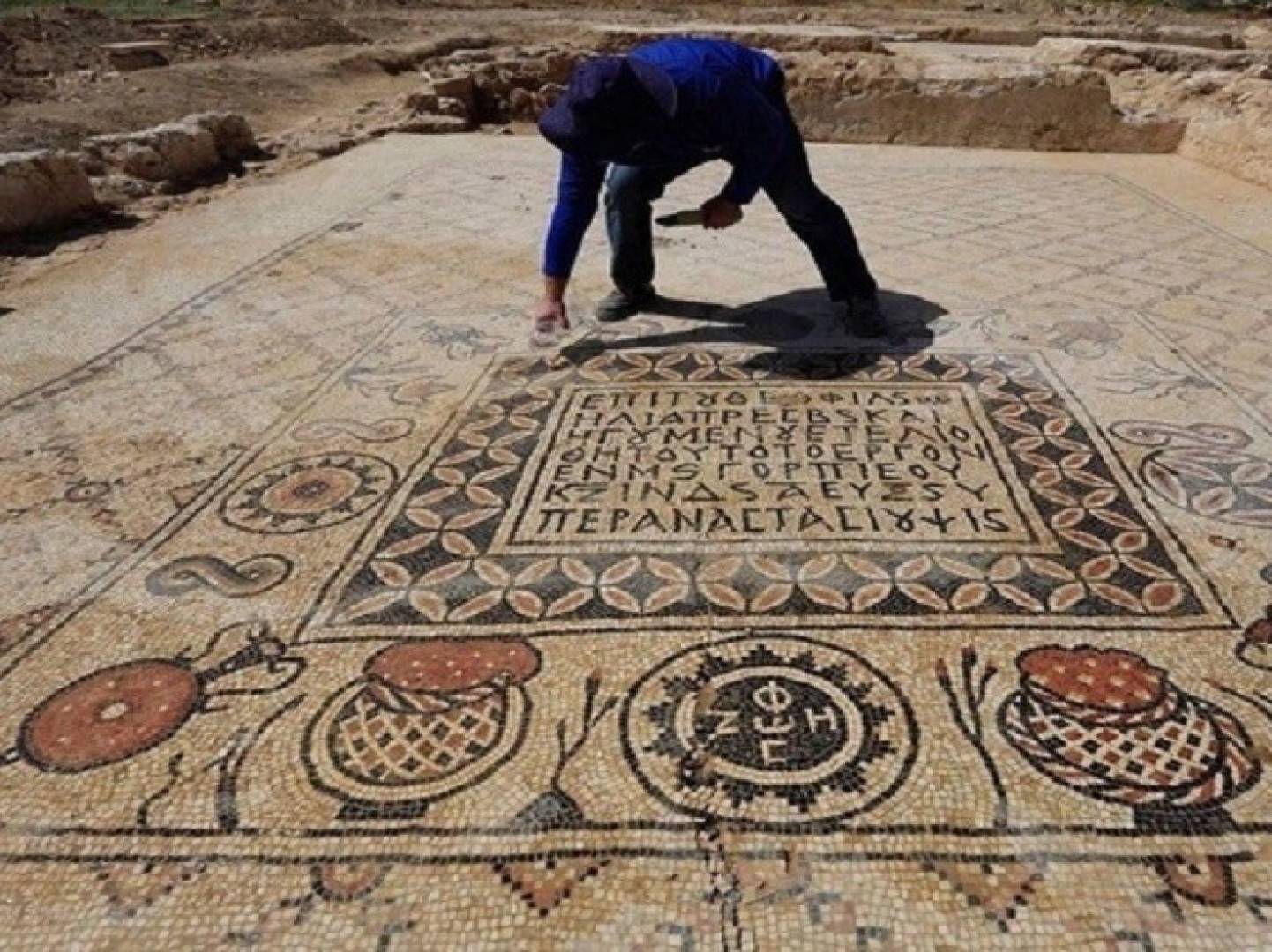 اكتشاف أقدم فسيفساء مسيحية في تركيا