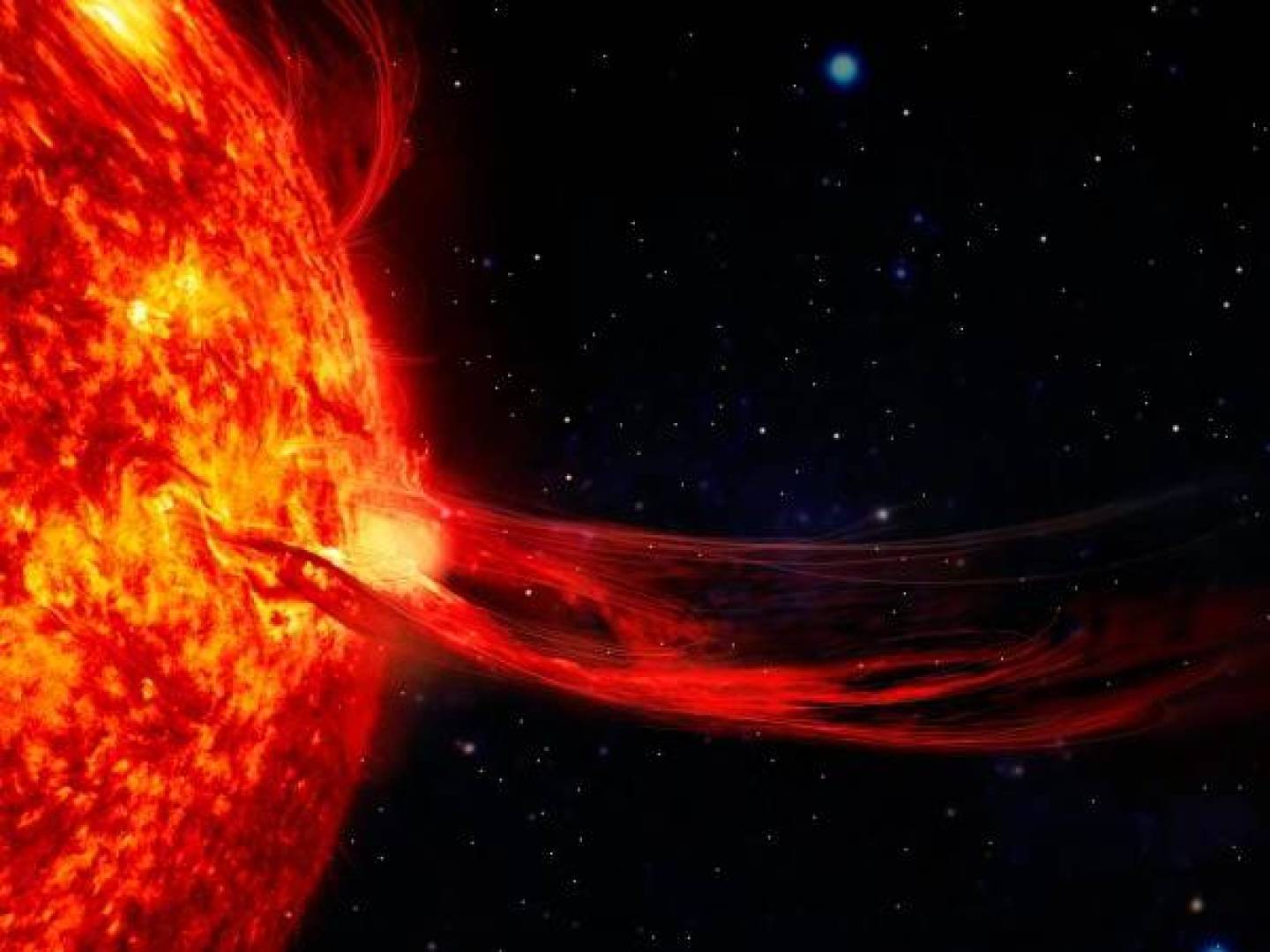 الكشف عن حقيقة تأثير البروز الشمسي العملاق على الأرض