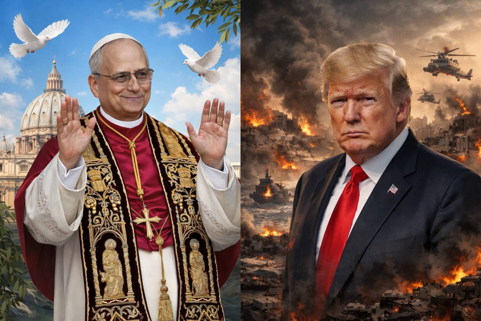 ترامب في مواجهة الفاتيكان صدام القوة والضمير في زمن الحرب