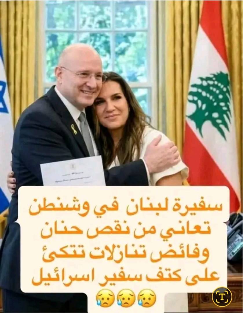 ماذا قال الذكاء الإصطناعي عن صورة سفيرة لبنان َمع سفير الإحتلال