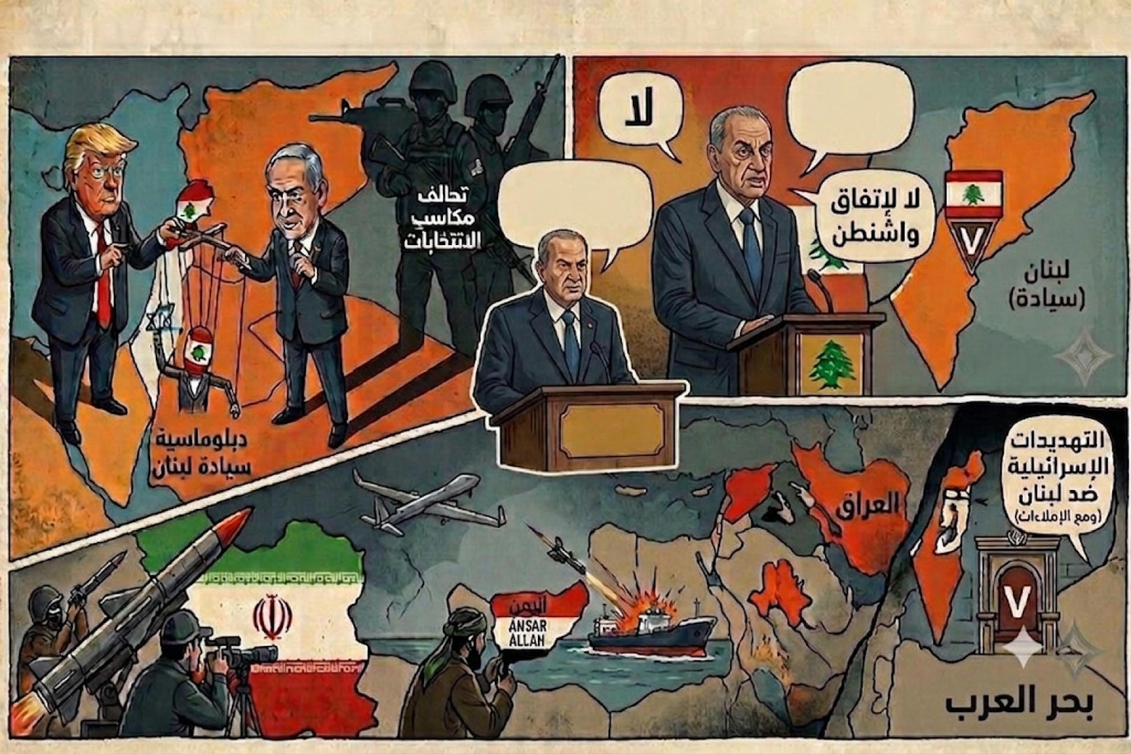 الشرق الأوسط على حافة معادلة جديدة: من تقاسم الأدوار إلى خطر الانفجار الشامل.