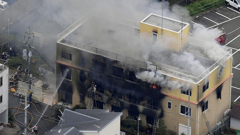 عشرات القتلى في حريق استوديو لتصوير الأفلام الكرتونية في اليابان