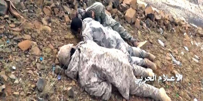 الجيش اليمني يحبط زحوفات عديدة لمجندي التحالف في جيزان