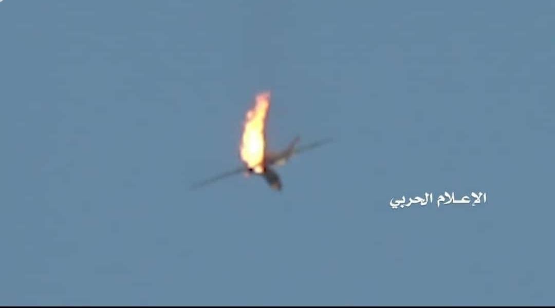 مشاهد لإسقاط طائرة الاستطلاع الصهيونية فوق الجنوب اللبناني