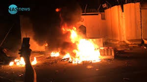 حرق القنصلية الإيرانية في النجف الأشرف