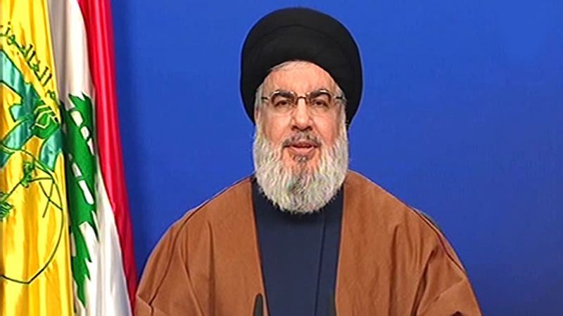  السيد نصر الله يدعو لعدم التأثر بالدعوات الأميركية المخادعة, نرفض حكومة من لون واحد وللتضامن في مواجهة الأزمة