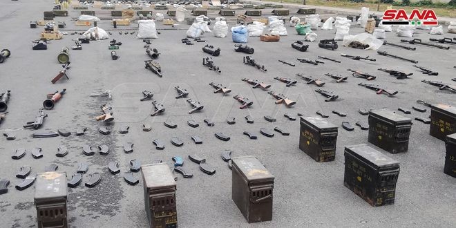 الجهات الأمنية السورية تعثر على أسلحة 