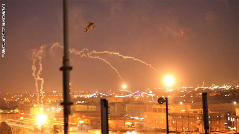 سقوط صاروخين في المنطقة الخضراء وسط العاصمة بغداد