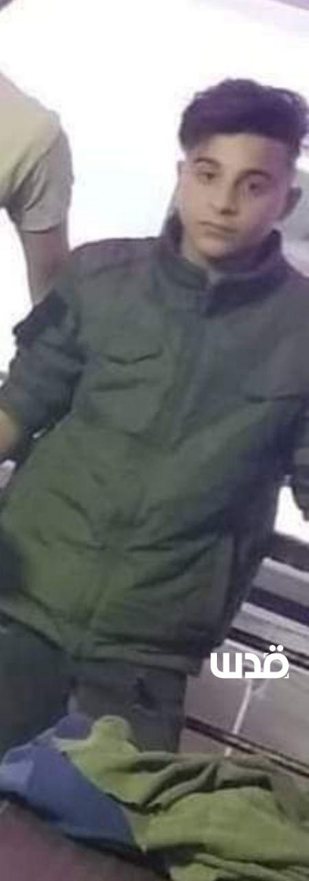 قناصة العدو الصهيوني يقتلون الطفل الفلسطيني زيد فضل القيسية (14 عاما)، صباح اليوم.