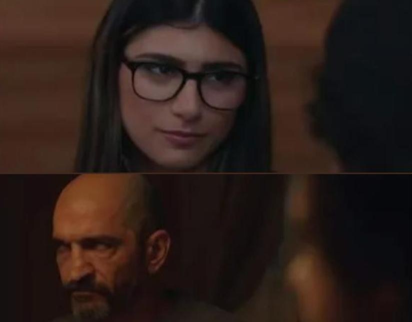 فيديو ..فنان مصري شهير يثير عاصفة من الاستنكار لظهوره إلى جانب الممثلة الإباحية مايا خليفة