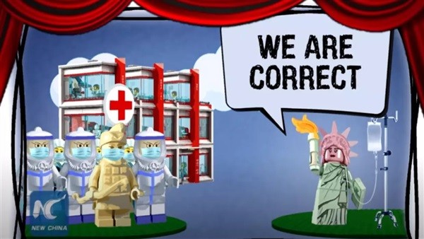 فيديو .. الصين تسخر من الولايات المتحدة بفيلم للرسوم المتحركة