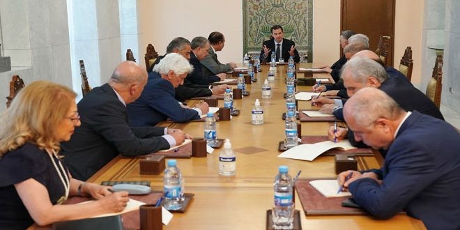 الأسد يترأس اجتماعاً للقيادة المركزية لحزب البعث العربي الاشتراكي.. تجربة الاستئناس الحزبي نجحت في خلق حراك وحوارات على المستوى الوطني العام