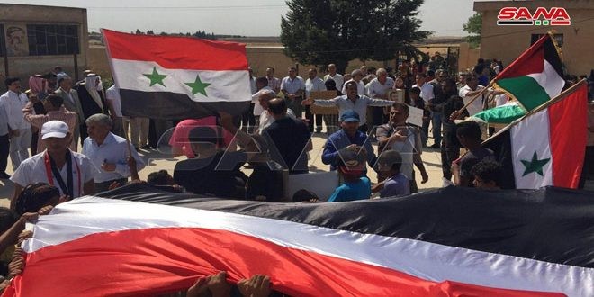 أهالي قرى القامشلي ينتفضون ضد الاحتلال الأمريكي