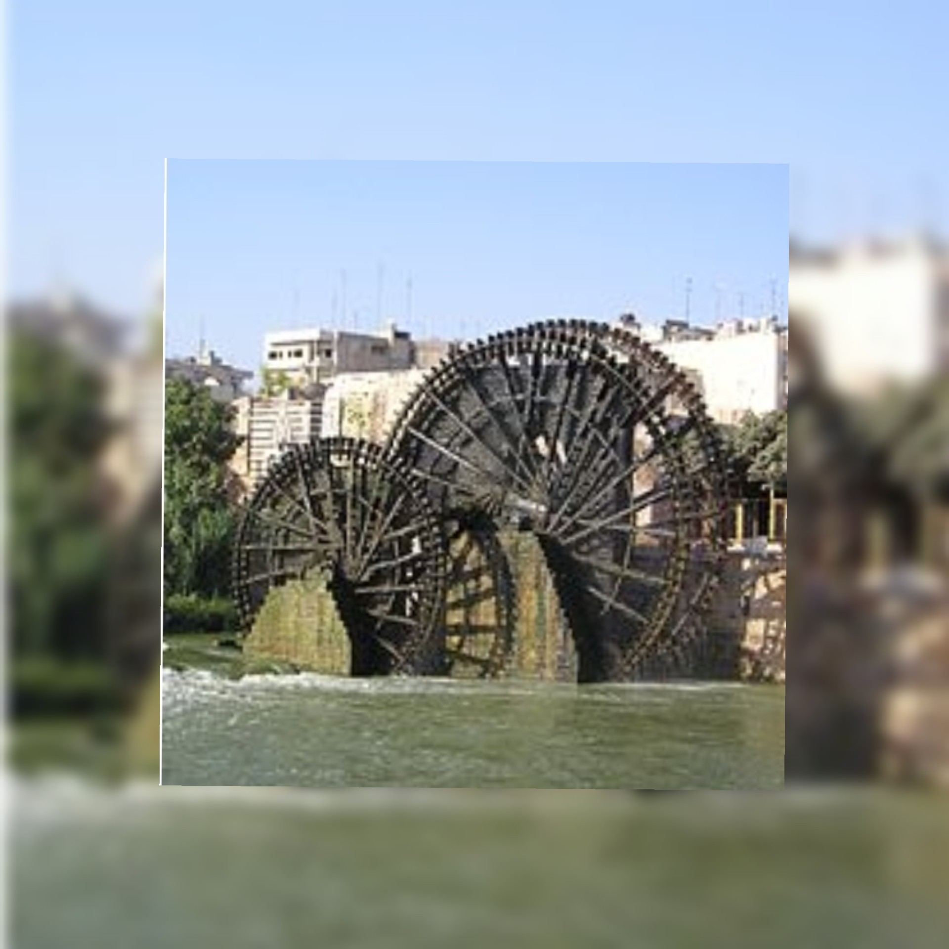 بالفيديو/ نواعير حماة تواصل دورانها بعد أعمال صيانة وترميم لأكبرها