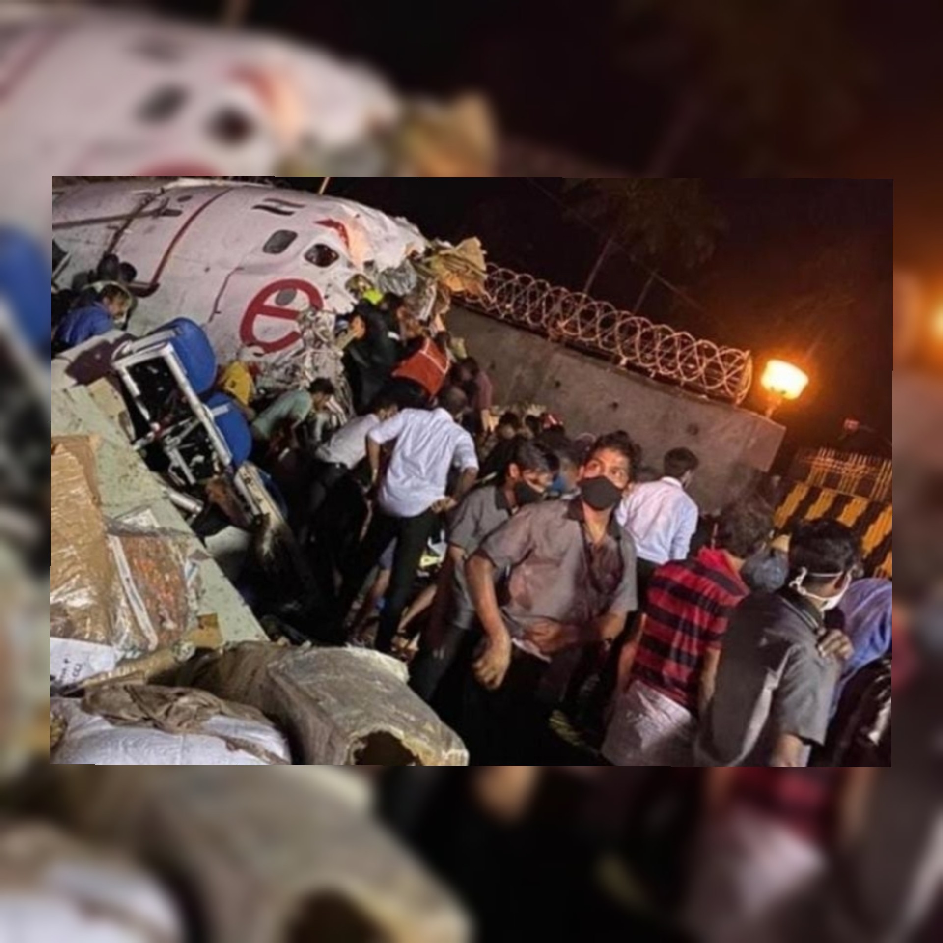 مقتل 20 في حادث طائرة هندية قادمة من دبي انشقت إلى نصفين, فيديو
