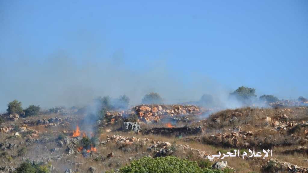 بالفيديو-دبابات العدو تشعل النيران في ميس الجبل جنوب لبنان