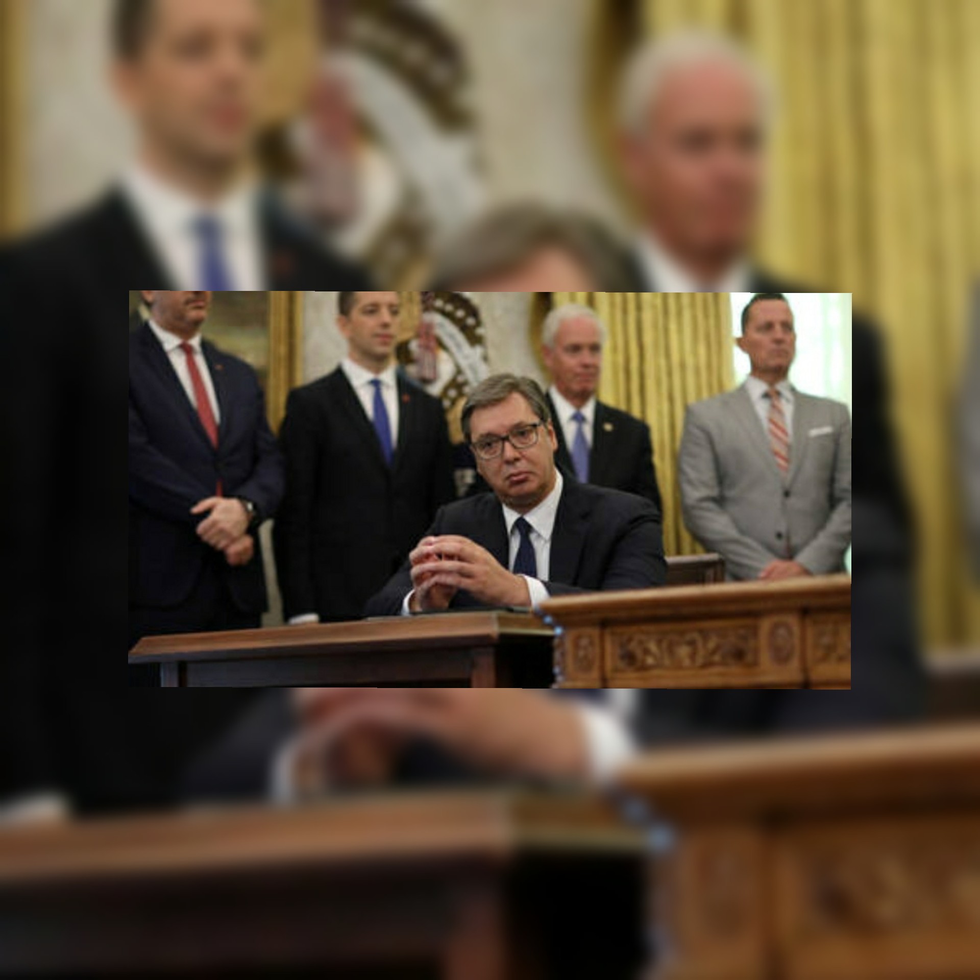 بالفيديو..  ترامب يثير اندهاش نظيره الصربي بالإعلان عن نقل سفارة بلاده للقدس