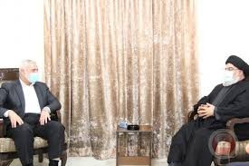 نصرالله يلتقي هنية.. وهذا ما درا بينهما