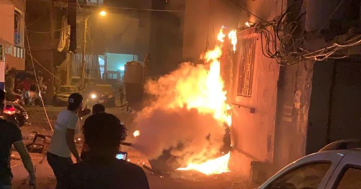 انفجار في طريق الجديدة ببيروت