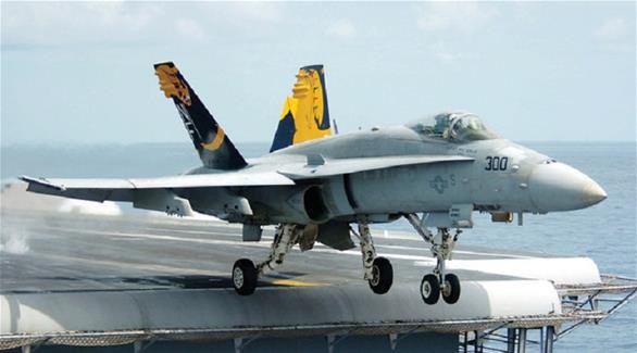 سقوظ مقاتلة تابعة للبحرية الأمريكة من طراز 