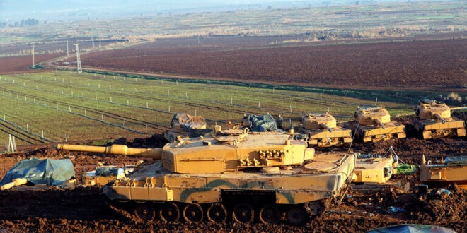 هجوم تركي بمساندة المرتزقة على بلدة في سوريا