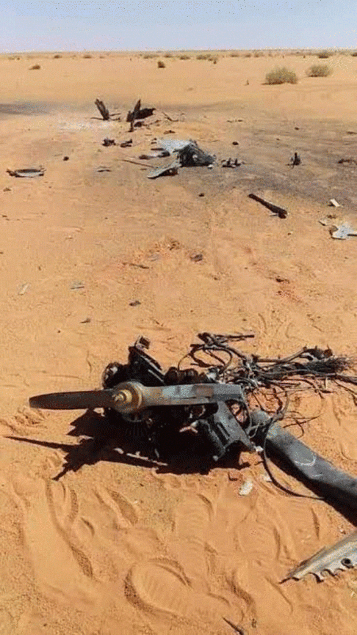 شاهد بالفيديو-تحطم مسيرة إسرائيلية الصنع شمال إبران