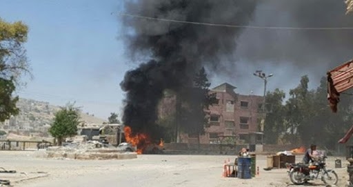 انفجار عبوة ناسفة في مدينة حرستا بريف دمشق