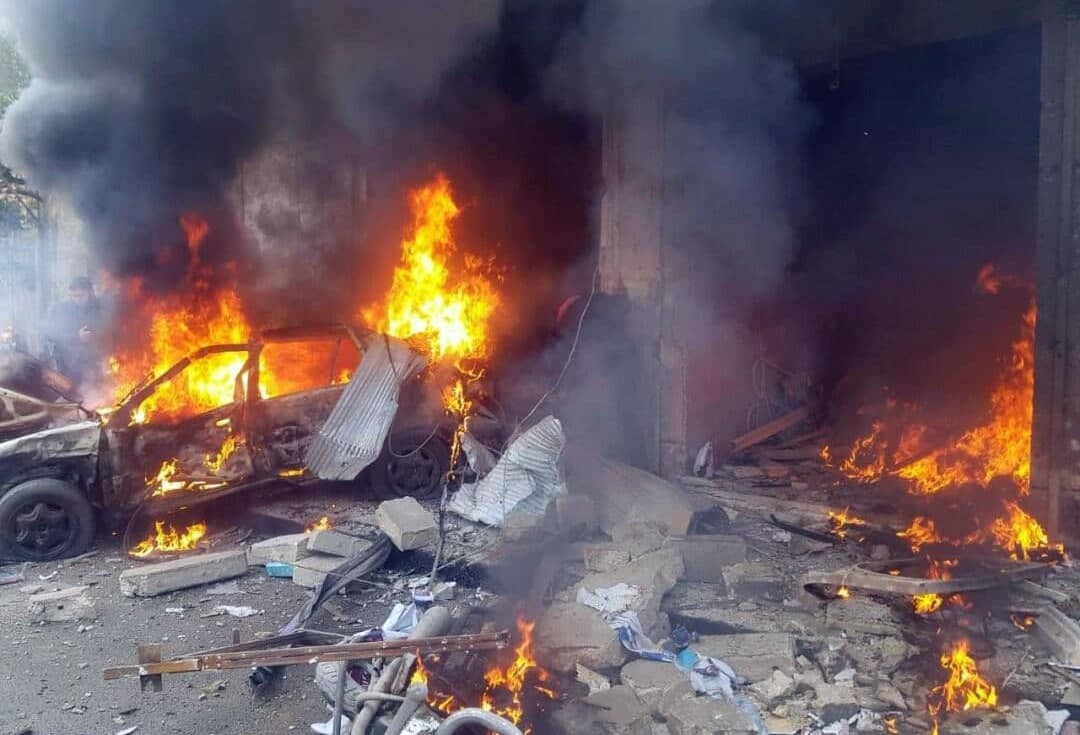 فيديو-انفجار مفخخة في أعزاز بريف حلب الشمالي