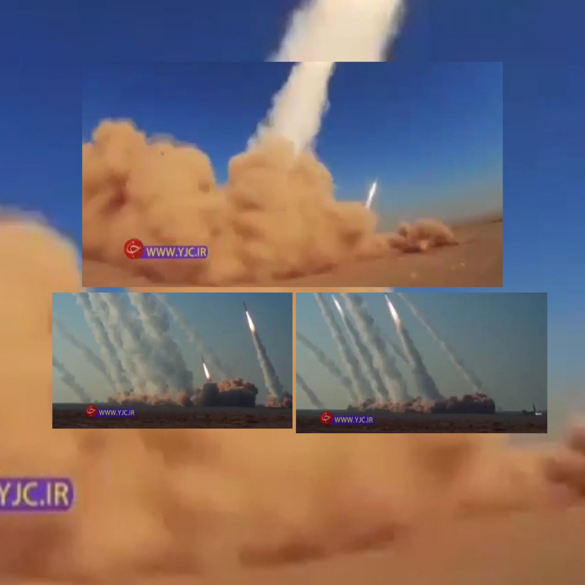 شاهد الصواريخ المستخدمة في المناوارات الإيرانية جيل جديد من الصواريخ الباليستية