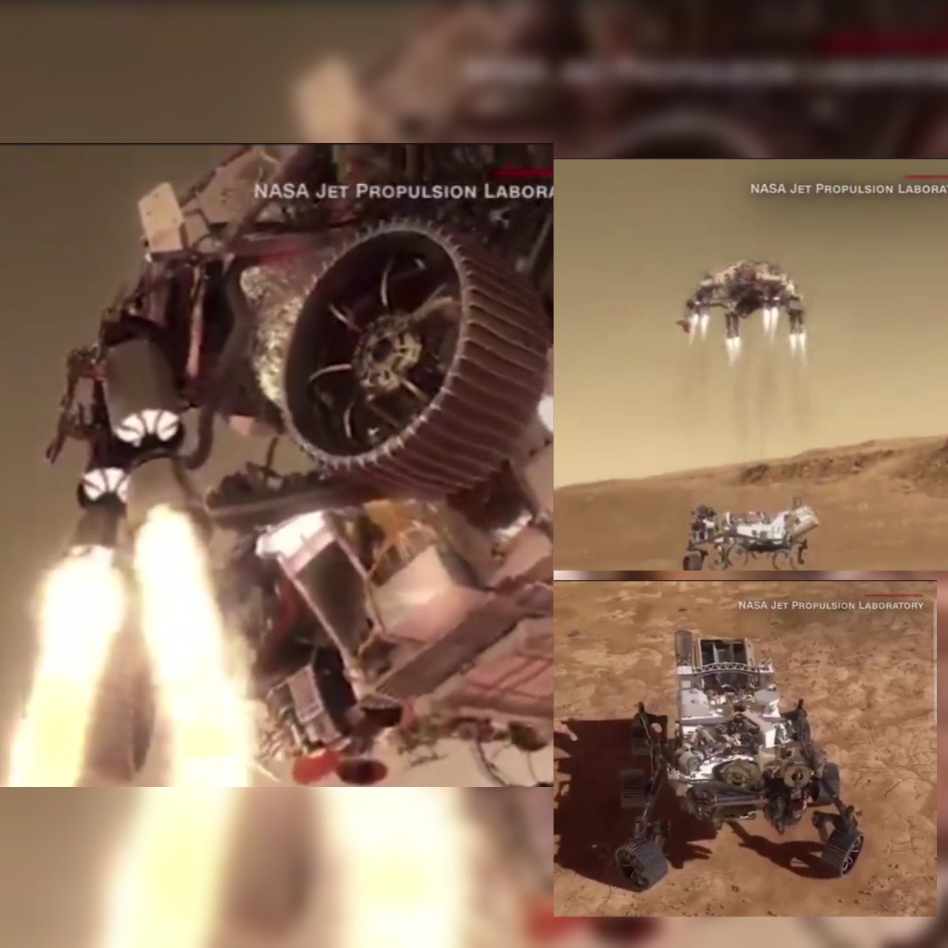 شاهد فيديو وصور ذاتية مُذهلة ترسلها مركبة الفضاء «برسيفيرانس»قبيل الهبوط على سطح المريخ